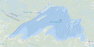 Map of Lake Superior