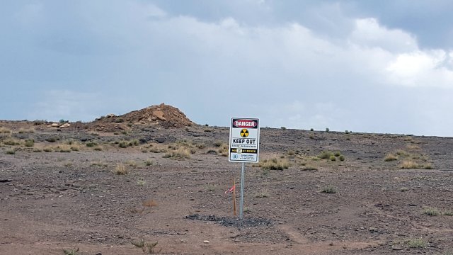 DANGER - KEEP OUT with radiological symbol.