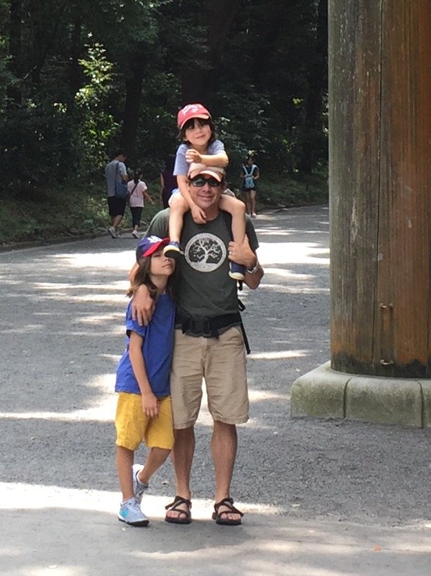 Ken Fritz poses with his two sons