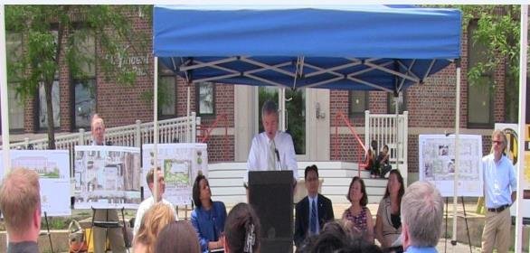 EPA Regional Administrator, Shawn Garvin, speaking at Sarah's Hope