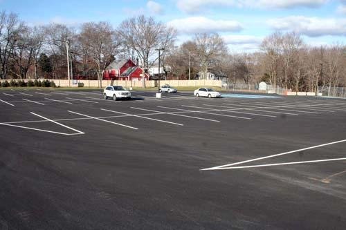 Foxboro commuter parking lot on the Hatheway and Patterson site.