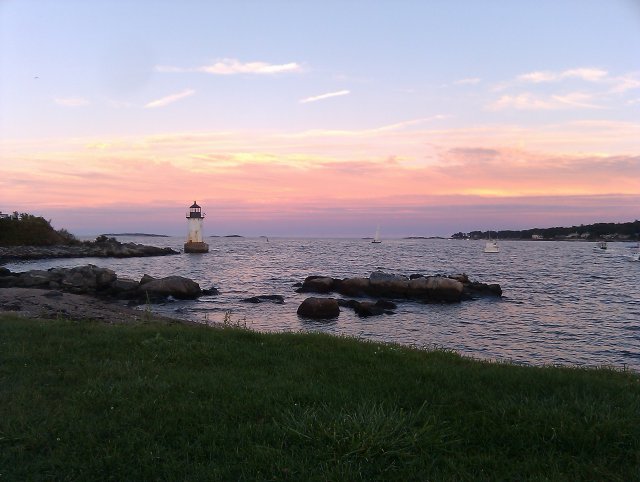 Sunset over Mass Bays' Salem Sound