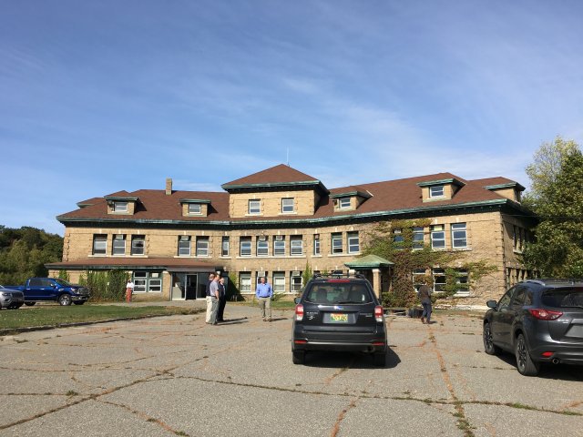 Old mill building in Millinocket, Maine