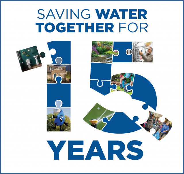 15 years of WaterSense numerical illustration.