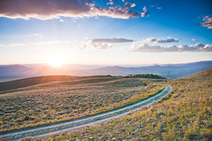 Landscape image at sunset.