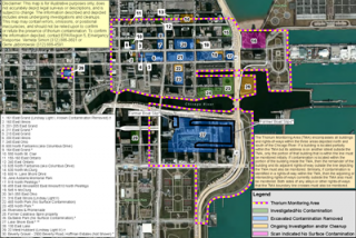 Aerial map of Lindsay Light Site