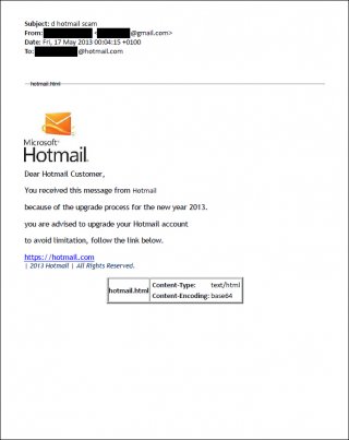 Gallery Image 7: Phishing email sent to personal emails