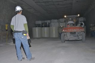 Inside WIPP facility. Clicking on this image links to a larger version of the image.