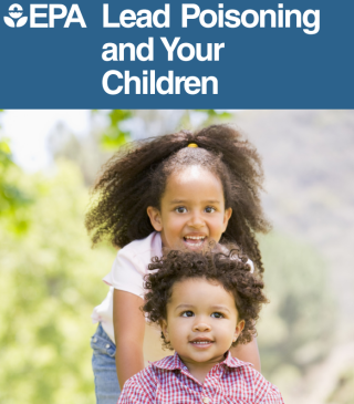 English cover of Lead Poisoning and Your Children pamphlet