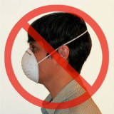 incorrect respirator photo