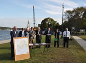 Congressman Keating (D-MA) speaks to a crowd in Wareham, MA about Massachusetts' role in the SNECWR Program. Congressman Keating (D-MA) speaks to a crowd in Wareham, MA about Massachusetts' role in the SNECWR Program.