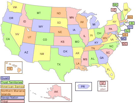 Map of the United States
