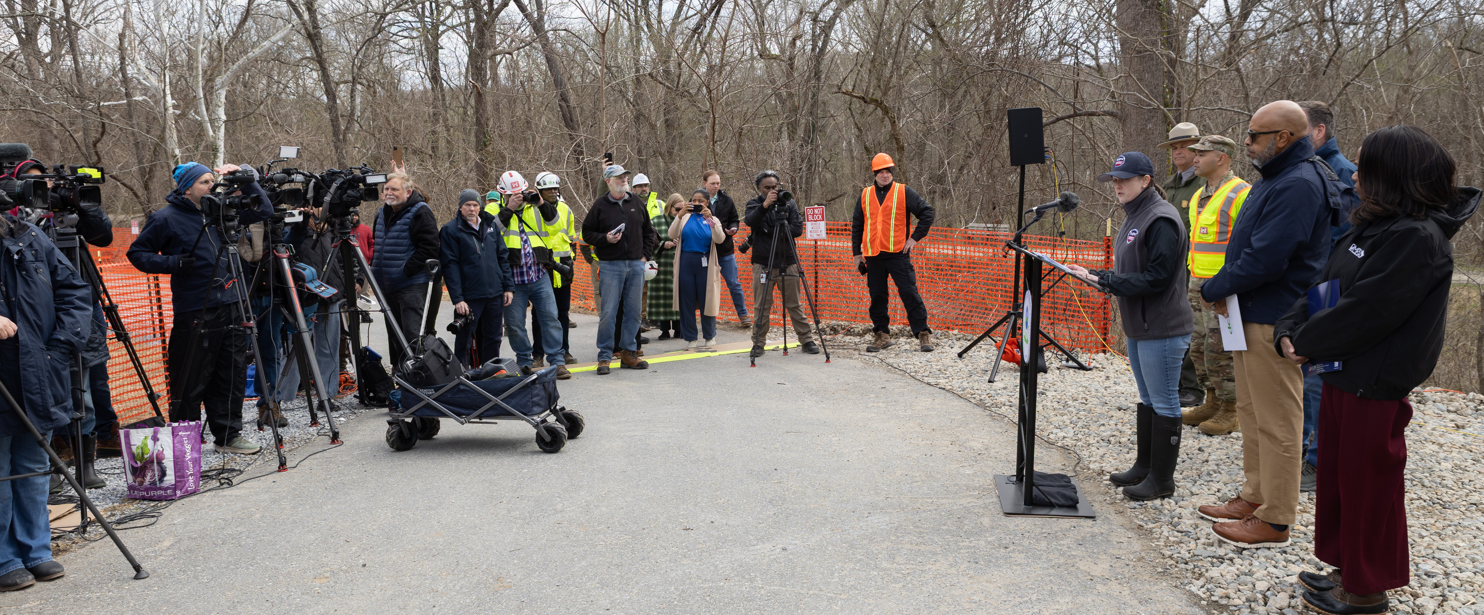 View of the Potomac Interceptor press conference