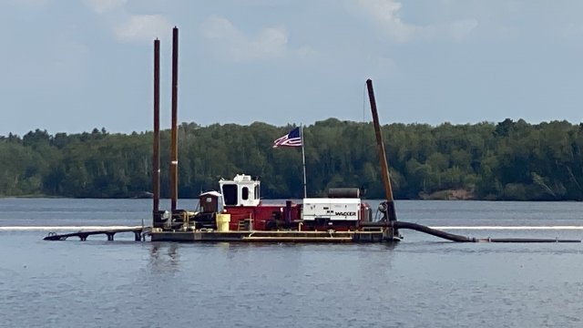 Dredging in the Wire Mill Delta began.