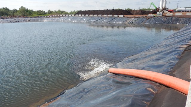 Water from the Unnamed Pond is pumped into the water treatment plant.  The water is treated and tested to ensure compliance with Minnesota Water Quality Standards before being discharged.