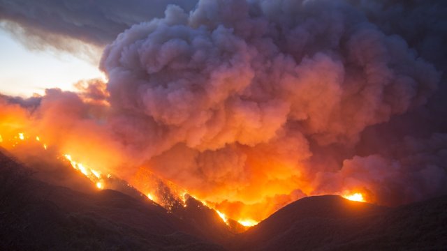 Smoke from wildfire