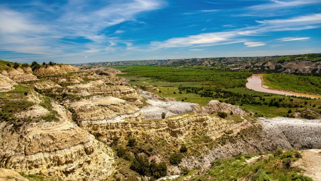 Badlands in Theodore Roosevelt National Park. Adobe Stock image