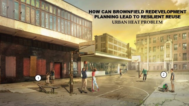 Image showing strategies for brownfields reuse to mitigate urban heat island problems
