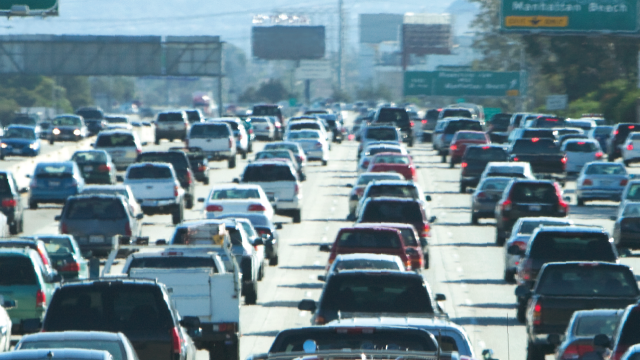 Vehicles on road