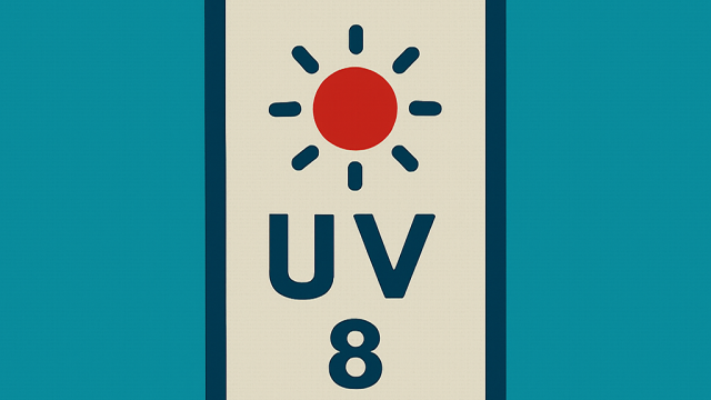 A mobile phone with the UV index app 