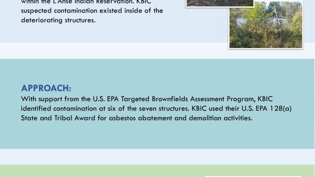 EPA Region 5 Brownfields, Keweenaw Bay Indian Community