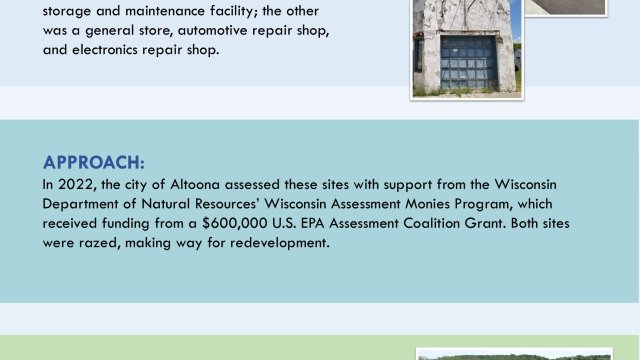 EPA Region 5 Brownfields, Altoona, Wisconsin, The Yard