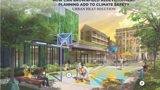 Image depicting urban heat solutions for brownfield projects.