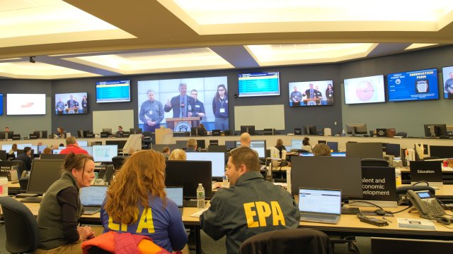 Cobalt Magnet 2025 radiological emergency response exercise with EPA staff