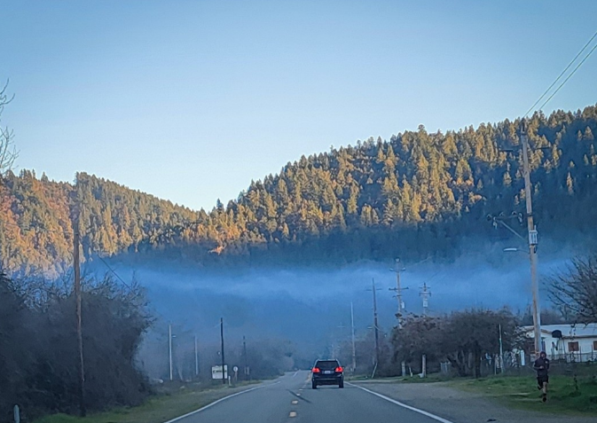 Woodsmoke over Hoopa Valley Tribal lands