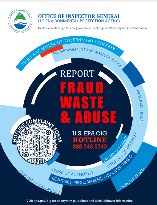EPA OIG Hotline poster