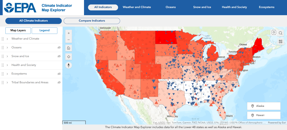 Screenshot of Indicator Maps