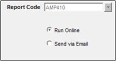 screenshot example of a report selected in AQS along with how it will run