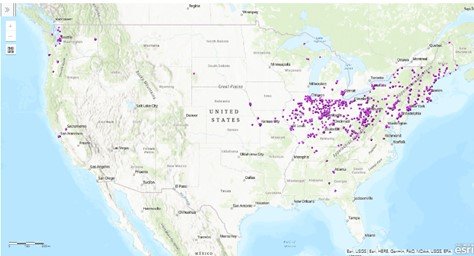 CSO location map