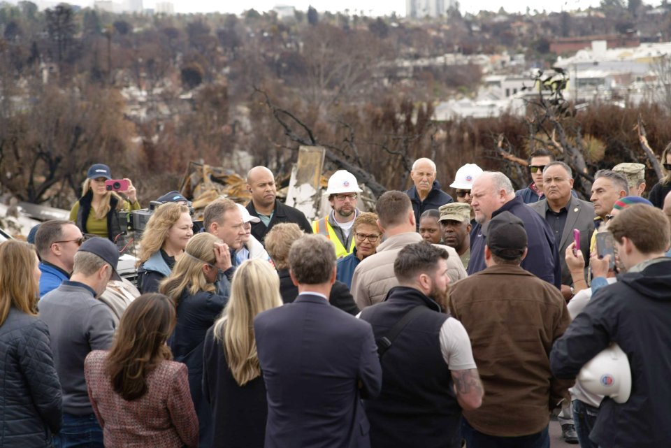 EPA Administrator Zeldin meets Southern California wildfire response team members, February 2025