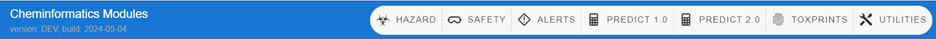 Cheminformatics navigation bar