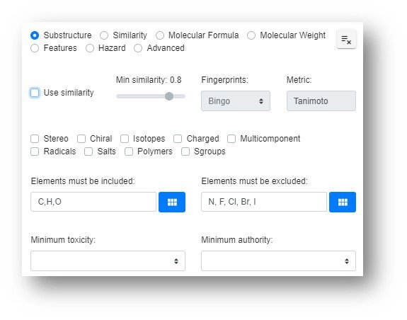 Search module options