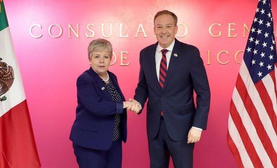 EPA Administrator Zeldin meets with Mexico Secretary of Environment and Natural Resources Alicia Barcena.