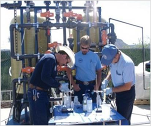 Sampling at a small drinking water system