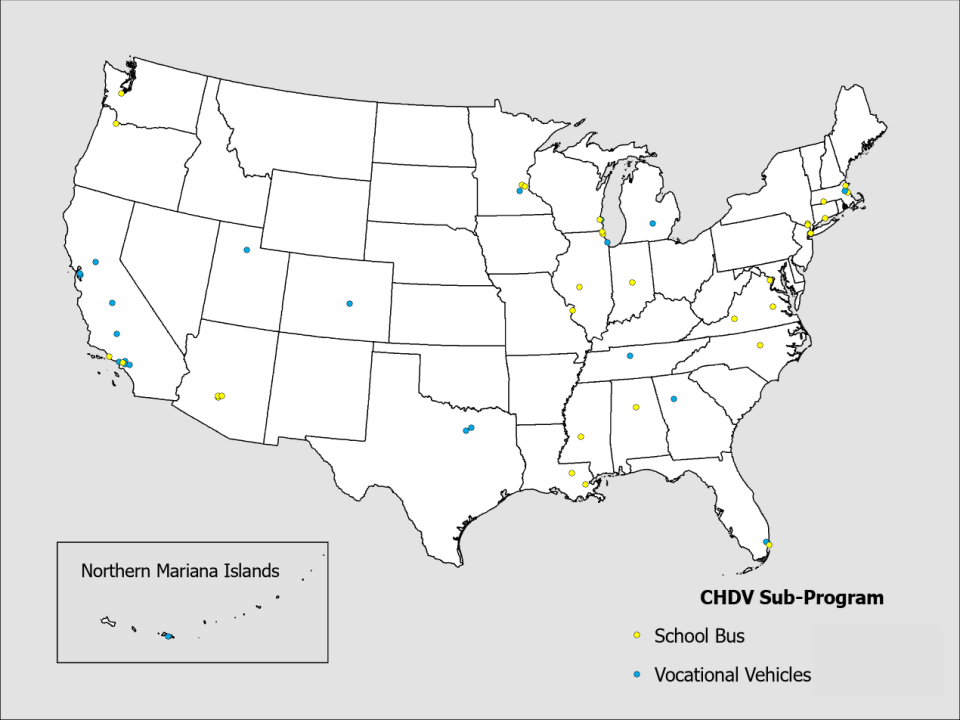 Map for CHDV Awards
