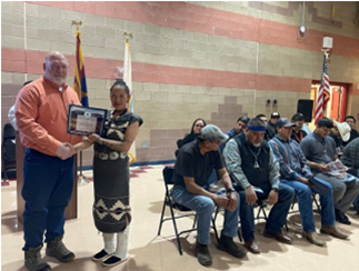 The 2025 Navajo Nation graduation ceremony at the Lukachukai Mountains Mining District site.