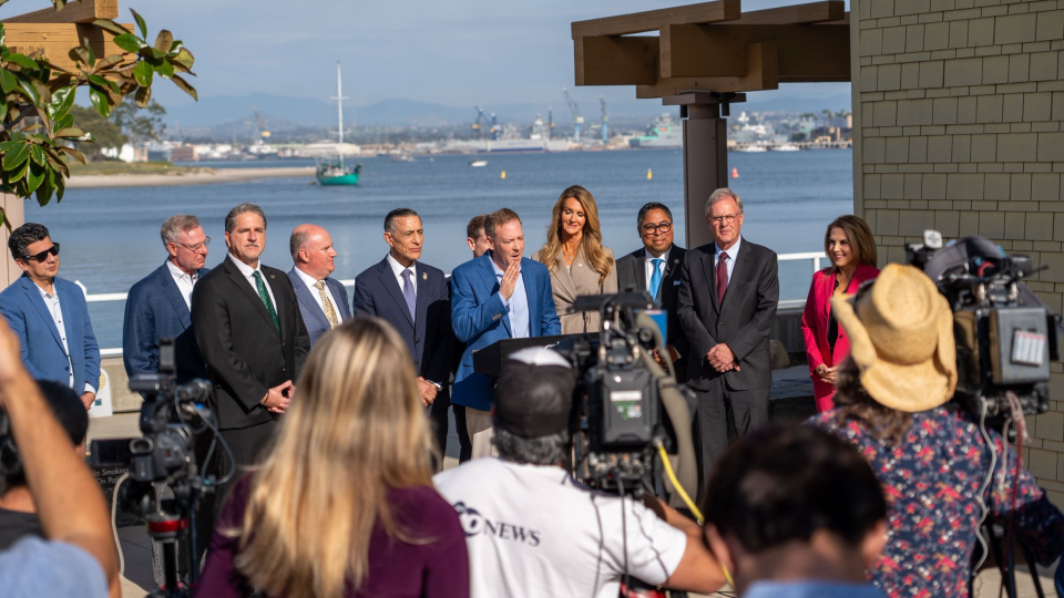 EPA Administrator Lee Zeldin holds press conference in San Diego.