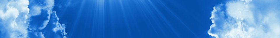 blue sky with white clouds to show clean air