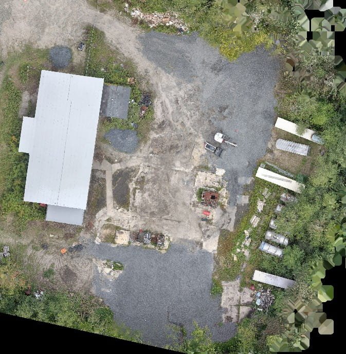 Aerial image showing Compounders site after EPA cleanup.