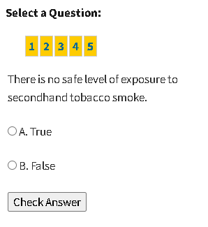 image of the secondhand smoke quiz