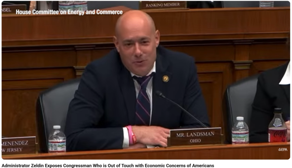 Administrator Zeldin Exposes Congressman Who is Out of Touch with Economic Concerns of Americans