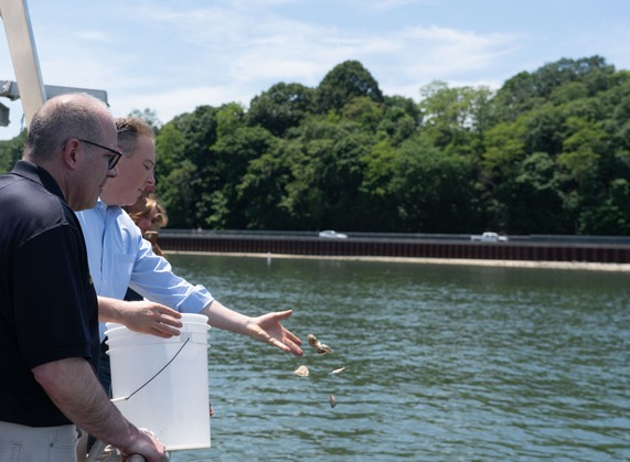 Administrator Zeldin on a boat tour of the Long Island Sound
