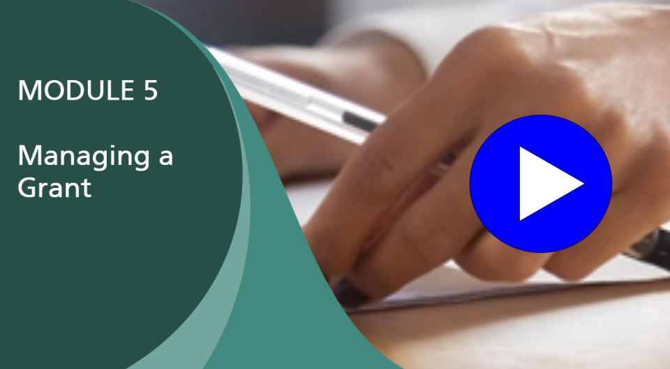 Thumbnail for Module 5 of the EPA Grants Management Training for Applicants and Recipients