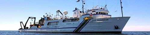 A large ship vessel. 