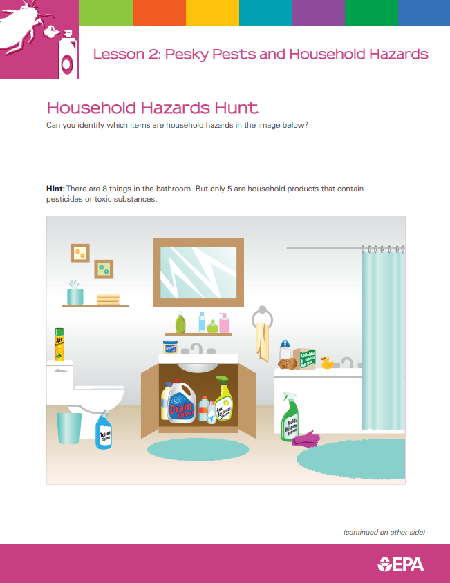 Lesson 2 Household Hazards Hunt cover
