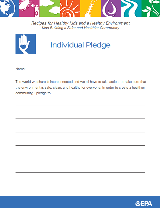 Lesson 9 Individual Pledge